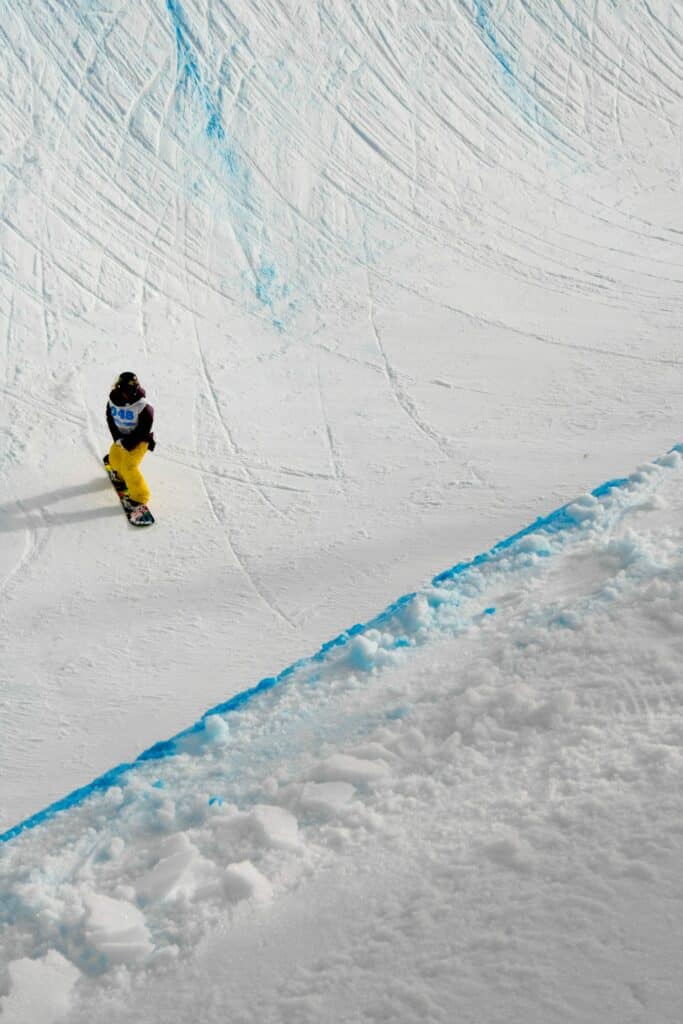 half pipe en snowboard