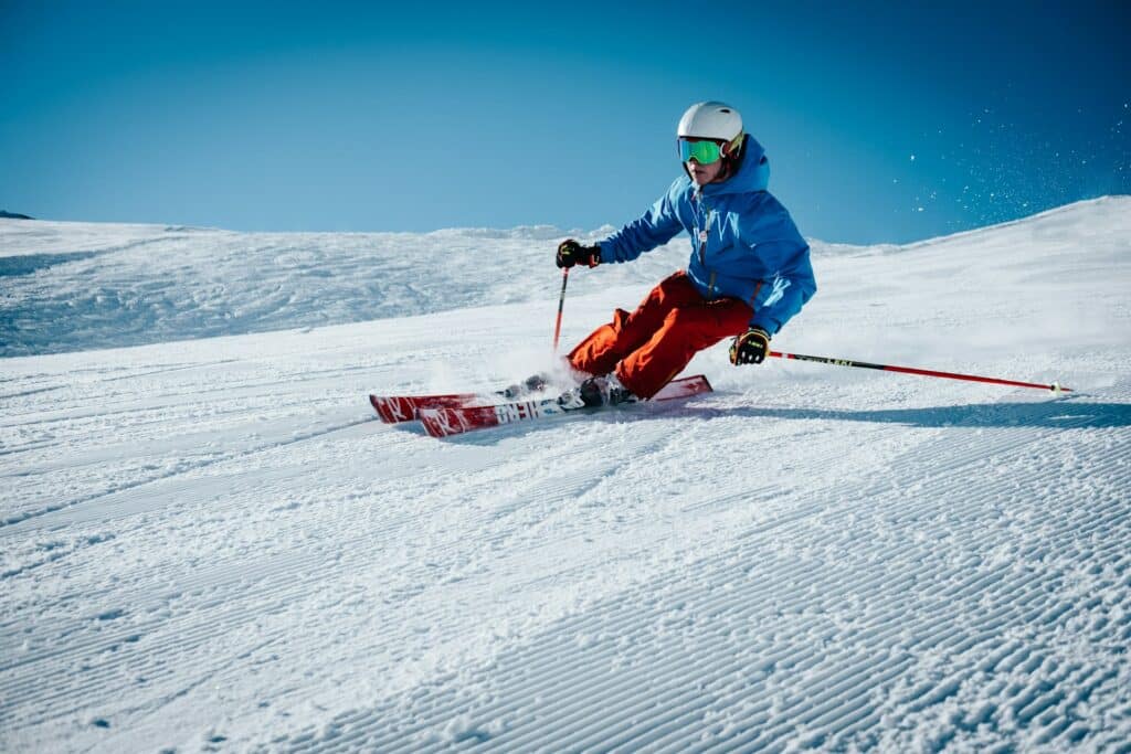 skieur de niveau intermédiaire