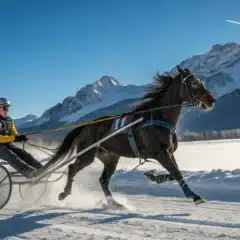 La magie du ski joëring : allier cheval et glisse